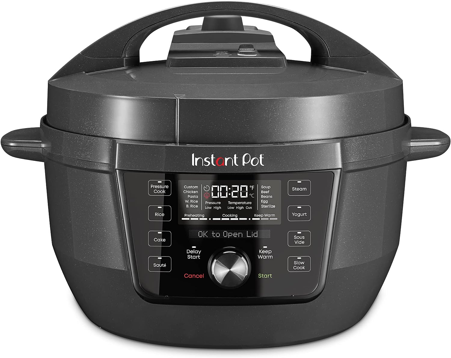 Instant Pot RIO Wide Plus, 7.5 Quarts 35% Larger Cooking Surface, WhisperQuiet Steam Release, 9-in-1 Electric Multi-Cooker, Pressure Cooker, Slow Cooker, Rice Cooker, Steamer, Sauté, Cake  Warmer