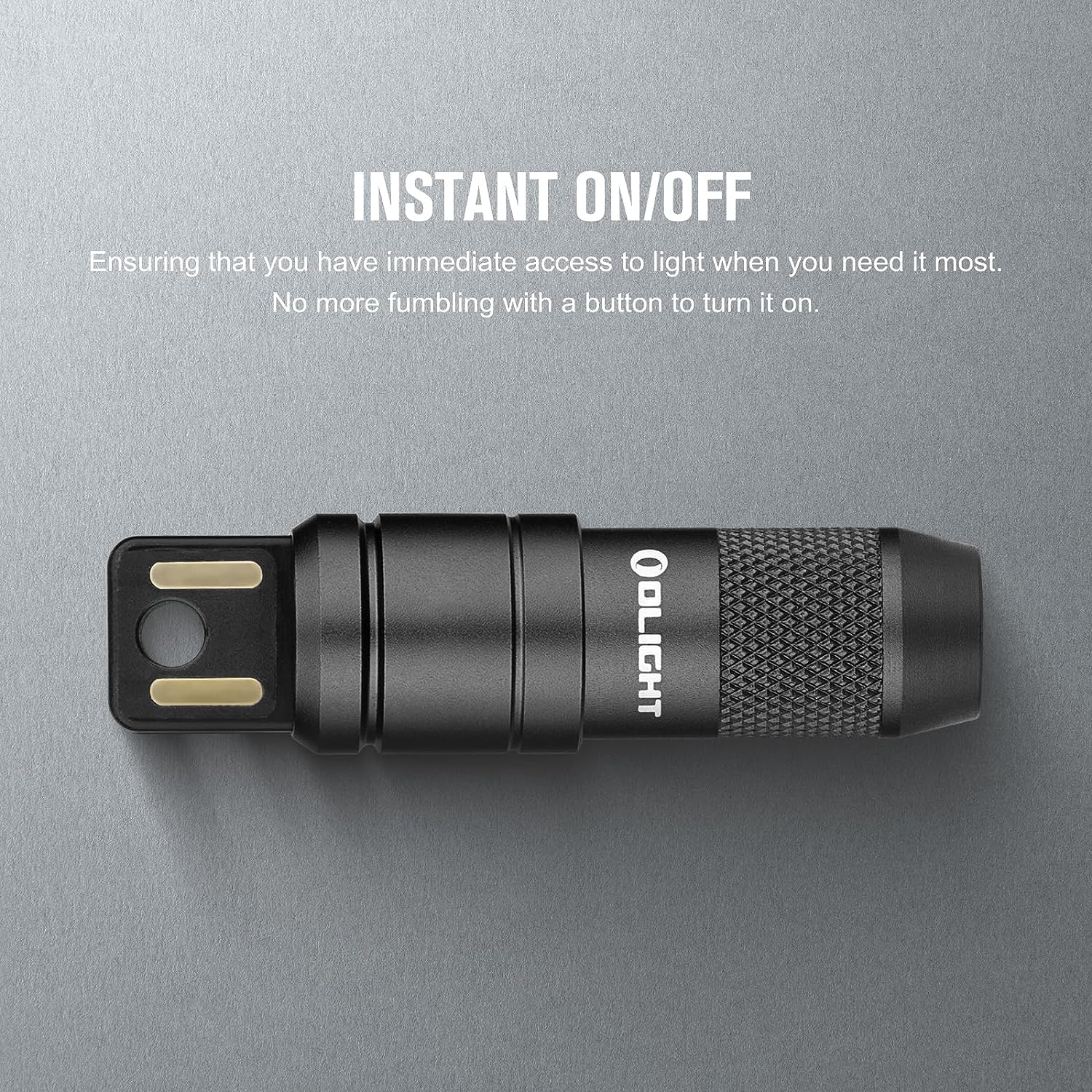 OLIGHT IMINI 2 EDC Rechargeable Keychain Flashlight Bundle with I1R 2 Pro Eos 180 Lumens EDC Rechargeable Keychain Flashlight