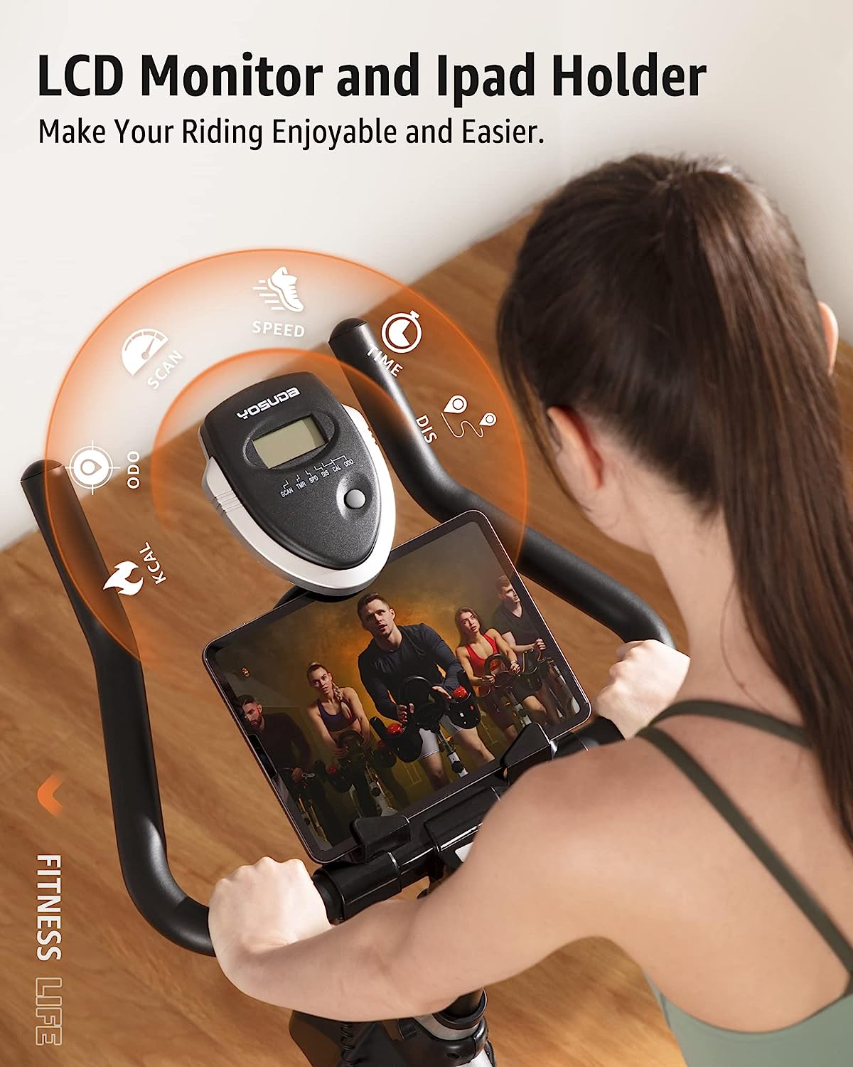 YOSUDA Indoor Cycling Bike/Magnetc Stationary Bike - Cycle Bike with Ipad Mount  Comfortable Seat Cushion